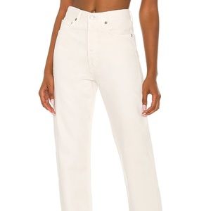agolde nwot straight less high rise jeans